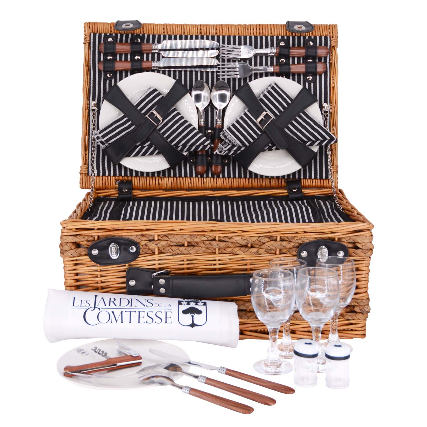 Cesta de picnic de mimbre Belleville - 4 personas