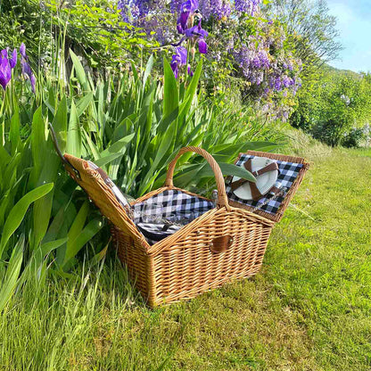 Cesta picnic de mimbre Montaigne - 4 personas