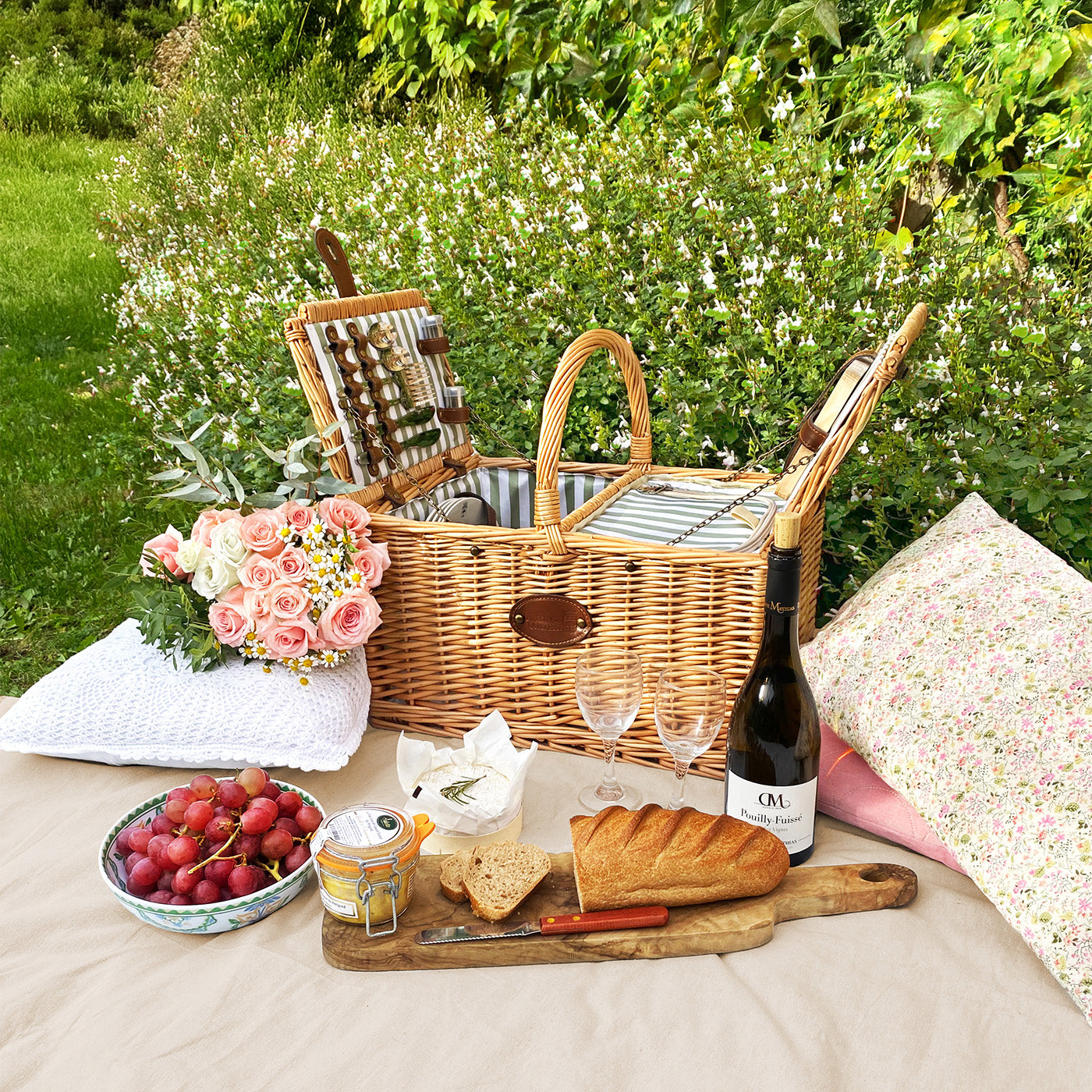 Cesta de picnic de mimbre Saint-Rémy - 4 personas