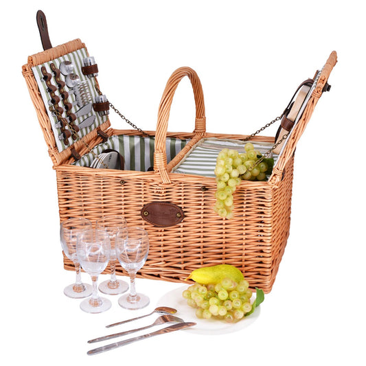 Cesta de picnic de mimbre Saint-Rémy - 4 personas