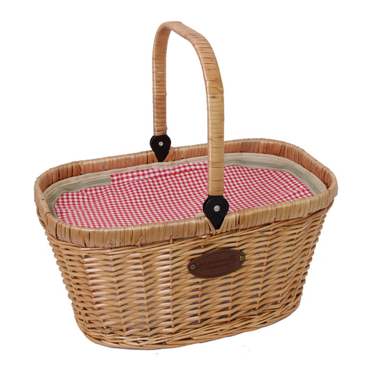 Cesta isoterma Chantilly vichy rojo