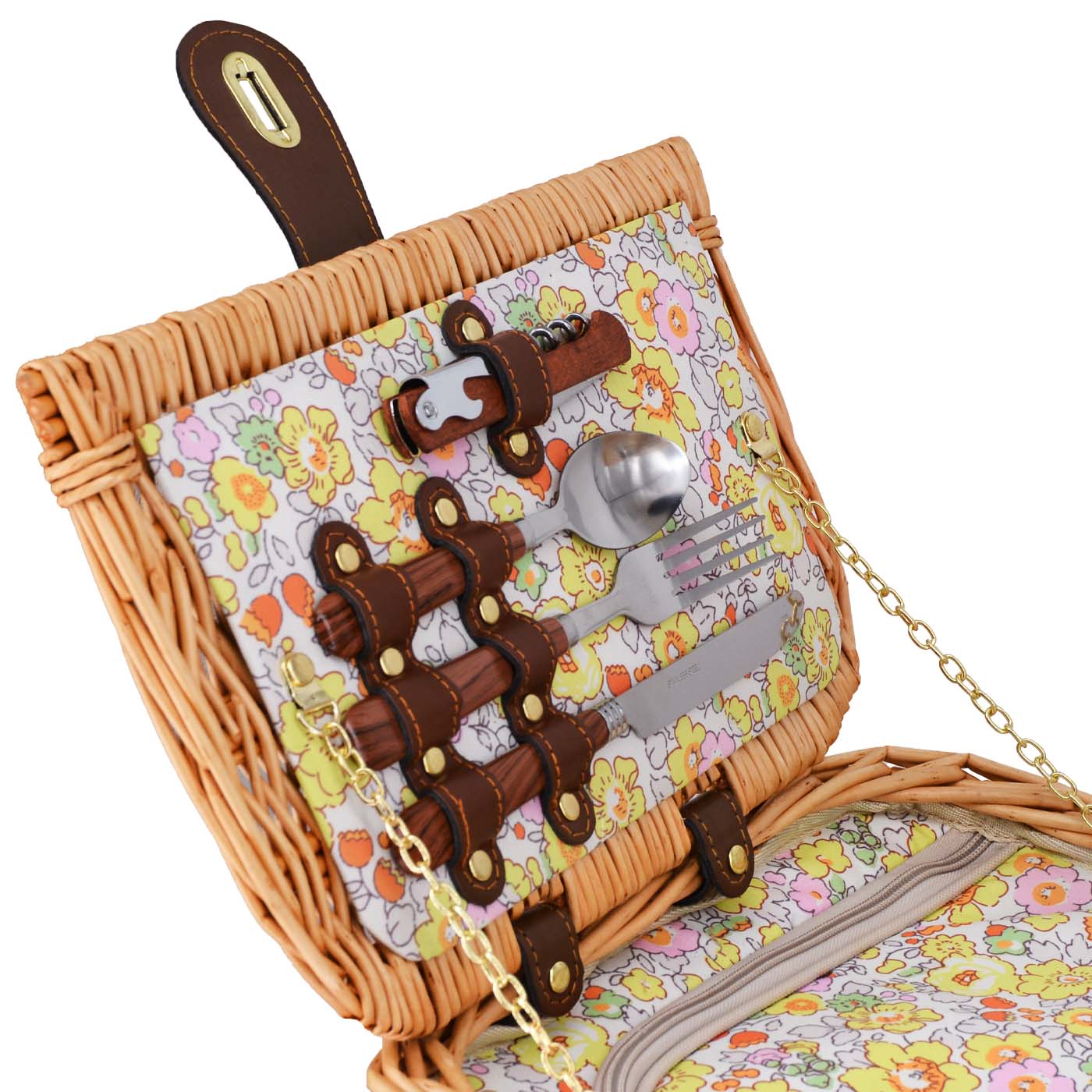 Cesta de picnic Giverny amarillo - 2 personas