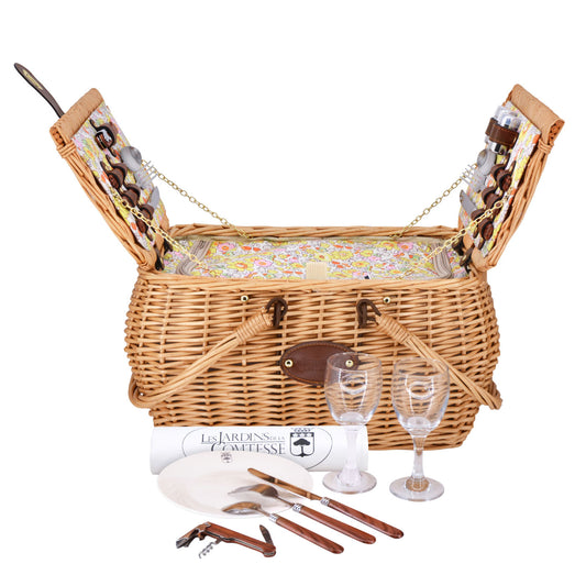 Cesta de picnic Giverny amarillo - 2 personas
