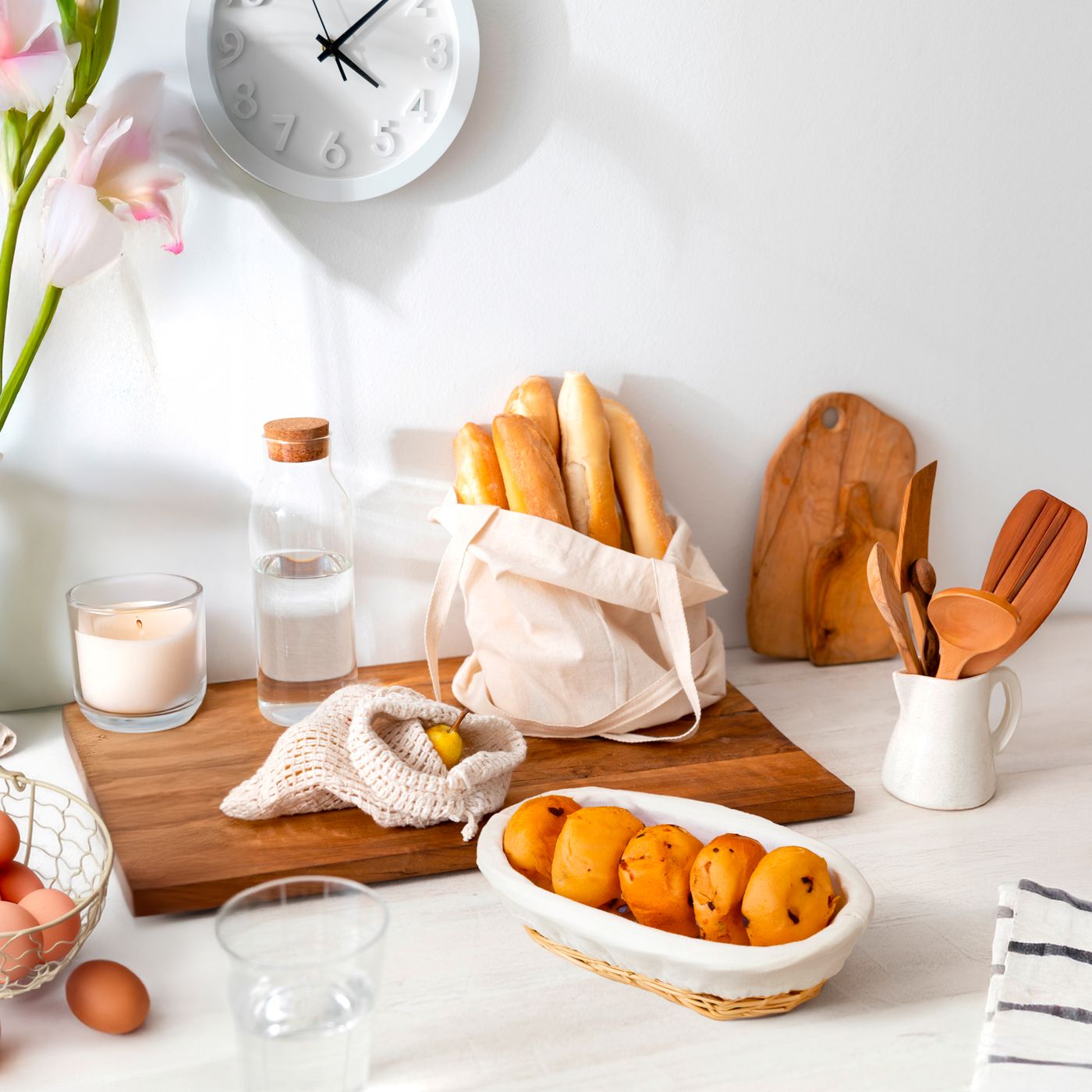 Cesta de pan de mimbre - Formato pequeño
