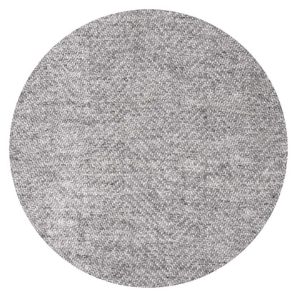 Manta de lana gris y marfil - grande diseño de espiguilla - 130 x 200 cm