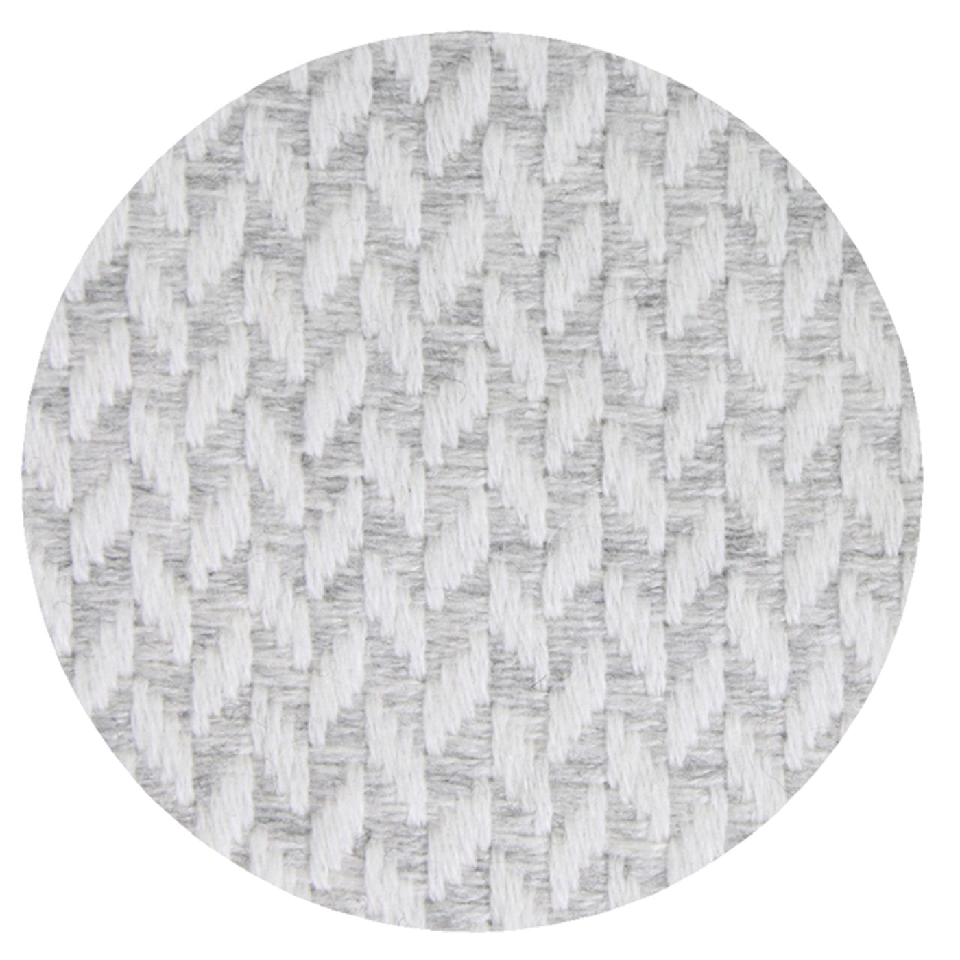 Manta de cachemir y lana con diseño de espiguilla: gris / marfil - 130 x 230 cm